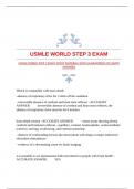 USMLE WORLD STEP 3 EXAM STUDY MATERIAL WITH GUARANTEED ACCURATE ANSWERS