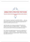 USMLE STEP 2 PRACTICE TEST EXAM WITH GUARANTEED ACCURATE ANSWERS |VERIFIED