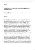  Forum Wk6 ISSC452.docx  ISSC452  1. Not all security experts agree about the value of biometrics. What are the advantages and disadvantages of biometrics?  2. What concerns should privacy advocates have about biometrics? Do you agree or disagree with the