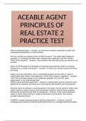 ACEABLE AGENT PRINCIPLES OF REAL ESTATE 2 PRACTICE TEST