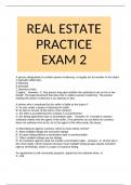 REAL ESTATE PRACTICE EXAM 2