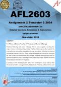 AFL2603 Assignment 20 (ENGLISH COMPLETE ANSWERS) Semester 2 2024