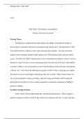 C304 Task 1 .docx (2)    C304  RGP Task 1: Professional Accountability  Western Governors University  Nursing Theory  Nursing theory guided practice helps improve the quality of nursing care because it allows nurses to articulate what they do for patients