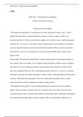 C304 Task 1.docx  C304  RGP Task 1: Professional Accountability  Western Governors University  Professional Accountability  œThe human becoming theory has influence my values and goals of being a nurse. œParses Human Becoming Theory guides the practice o