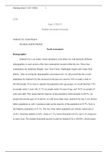 C228 Task 1 2020.docx    C228  Task 1 C228 V3  Western Governors University  Sentinel City Action Report   See photo journal attached.   Needs Assessment   Demographics   Sentinel City is an online virtual simulation of an urban city with distinctly diffe