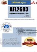 AFL2603 Assignment 10 Full Solutions Semester 2 2024