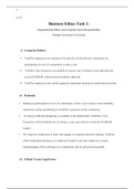 C717 Task 1.docx  C717  Business Ethics Task 1:  Organizational Ethics and Corporate Social Responsibility  Western Governors University  A.Corporate Policies   ï‚·TechFite employees are required to be actively involved in the community by participating i