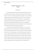 c455 task 2.docx  C455  English Composition I “ C455  Task 2  Evaluation Essay  On any given day, thousands of people are looking for something enjoyable to do. With many adults leaving home for college or a night on the town, danger is always waiting aro