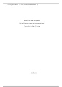 Week 5 Case Study Assignment NR 602: Primary Care of the Maturing and Aged Chamberlain College of Nursing ( latest 2022/2023) complete solution