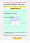 URINALYSIS AND BODY FLUIDS QUESTIONS AND ANSWERS (100% PASS)