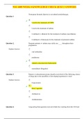 NSG 6005 WEEK 4 KNOWLEDGE CHECK QUIZ 2 ANSWERS( update)