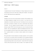 MMT2 Task1.docx  MMT2 Task1 “ SWOT Analysis  Section A  I completed the study of the current IT infrastructure of A Energy Company and I can see that many things have been done well, while others are falling short of standards.  At the request of the CTO,