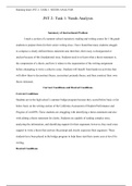 JNT2 needs analysis swank.docx  JNT 2- Task 1: Needs Analysis  Summary of Instructional Problem  I teach a section of a summer school expository reading and writing course for 11th-grade students to prepare them for their senior writing class. I have foun