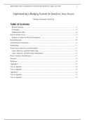 IT Capstone Proposal.docx    Implementing a Badging System for Sensitive Area Access  Western Governors University   Table of Contents  Proposal Overview3  Problem Summary3  IT Solution4  Implementation Plan5  Review of Other Work7  Relation of Artifacts 