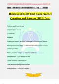 Hondros NUR 205 final Exam Practice Questions and Answers (100% Pass)