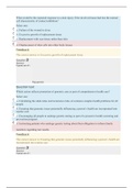 NURS C475 QUIZ / NURS C475 QUIZ 1. QUESTIONS AND ANSWERS.