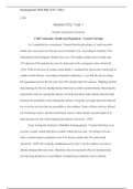 Sentinel City.docx  C288  Sentinel City: Task 1  Western Governors University  C288 Community Health and Population “ Focused Nursing  As I completed my assessment, I learned that the prevalence of cardiovascular  deaths have increased over the past year 