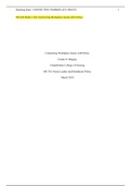 NR 554 Week 1 DQ Connecting Workplace Issues with Policy.(LATEST VERSION)