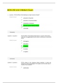 BIOS 255 Unit 4 Midterm Exam  