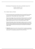 AVA2.task3.wgu.docx    Understanding and Teaching Statistics, Data Analysis, and Probability Figures Task 3  Geometry and Statistics AVA2  Western Governors University  Part A. Standards, Samples, and Solution  1.Generate measurement data by measuring len