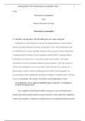 C304 task 1 .docx  C304  Professional Accountability  Task 1  Western Governors University  Professional Accountability  A.Identify a nursing theory that has influenced your values and goals.  Nursing theory is more than just a concept. The implementation