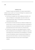 C206 TASK 2  C206  PURPOSE OF CSR  The purpose of corporate social responsibility is for a business to perform ethically to contribute to society in a positive way. It is necessary for Paradigm Toys to understand our social and ethical responsibilities wi