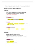 English Phonetics Phonology Summary