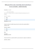 NSG 3012 Week 3 Quiz_Knowledge check Leadership in diverse {A Grade} – South University  | NSG3012 Week 3 Quiz_Knowledge check Leadership in diverse {A Grade} 