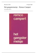 BOEKVERSLAG NL HET GANGSTERMEISJE - REMCO CAMPERT