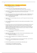 NR 601 Midterm Exam  2- Question and Answers