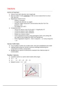 OCR MEI Mathematics: Year 1 (AS) Pure - Vectors Cheat Sheet