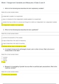 MATH 225N Week 1 Assignment Variables and Measures of Data , complete questions and  answers latest 2021