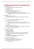 NURS 551/ATI Maternal Newborn Proctored Study Guide (SOLVED VERSION)