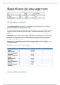 Samenvatting  Financieel Management Blok 2 (FIM)