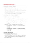 OCR MEI Mathematics: Year 2 Pure - Parametric Equations Cheat Sheet