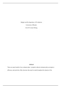 CJA 355 WK 4.docx    Budgets and the Importance of Evaluations  University of Phoenix  CJA/355: Grant Writing  Abstract  There are many benefits of an evaluation plan. A properly utilized evaluation plan can improve efficiency and positively affect decisi