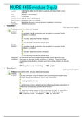 NURS 4465 module 2 quiz(LATEST ANSWERS)