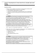 NR 449 Evidence Based Practice - NR 449 Week 2 Comprehensive Examination: 150 Questions and Answers with Rationale; TEST BANK WITH CORRECT REVIEWED ANSWERS 100%