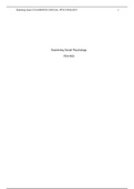 Examining Social Psychology.docx    Examining Social Psychology  PSY/400  Examining Social Psychology  Philip Zimbardo once said, œHuman behavior is incredibly pliable, plastic.  It goes without saying, people are social creatures. We possess a need to b