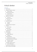 Mens&Techniek Samenvatting  Kritisch denken leerjaar 1, periode 1+2