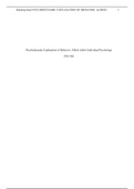 Psychodynamic Explan.docx    Psychodynamic Explanation of Behavior: Alfred Adler's Individual Psychology  PSY/405  Psychodynamic Explanation of Behavior: Alfred Adler's Individual Psychology  The feeling of inferiority rules the mental life and can 