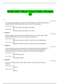 NURS 6051 Week 9 Quiz Patho Straight A+