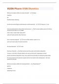 VUSN Pharm 5106 Diuretics Questions With Correct Solutions, Already Passed!!