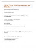 VUSN Pharm 5106 Pharmacology and Diabetes Questions With Answers Graded A+ Assured Success