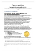 Samenvatting bewegingsonderwijs - pabo zwolle