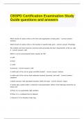 CBSPD EXAM BUNDLE 2023/2024 WITH CORRECT ANSWERS!!