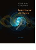 TEST BANK FOR NUMERICAL ANALYSIS 9TH EDITION BY RICHARD L. BURDEN