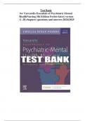 test bank for Varcarolis Essentials of Psychiatric Mental Health Nursing 5th Edition Fosbre / All Chapters 1-28 / Full Complete