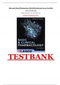 BASIC AND CLINICAL PHARMACOLOGY 14TH EDITION KATZUNG TREVOR TEST BANK COMPLETE TEST BANK ALL 64 CHAPTERS QUESTIONS WITH SOLUTIONS AND RATIONALES