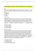 Electrophoresis Quiz: Questions With Correct Solutions 